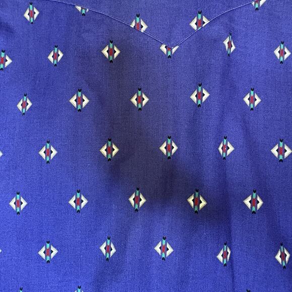 Wrangle X-long tails Size 17.5 - 35 Purple Shirt Button Down Long Sleeve VTG - Picture 8 of 8